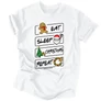 Kép 7/8 - Eat Sleep Christmas férfi póló (Fehér)