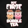 Kép 2/4 - But first bubble tea női póló szett (B_Fekete)