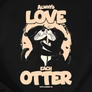 Always love each otter páros póló szett (B_Fekete)