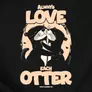 Kép 2/3 - Always love each otter páros póló szett (B_Fekete)