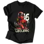 Kép 1/2 - Charles Leclerc Fan Art férfi póló (Fekete)