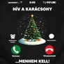 Kép 2/2 - Hív a karácsony férfi póló (B_Fekete)