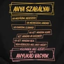 Anya szabályai női póló (B_Fekete)