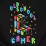 Kép 2/3 - Old School Gamer férfi póló (B_Fekete)