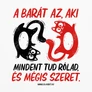 Barátság fém bögre (B_Fehér)