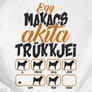 Makacs trükkök (akita) női póló (B_Fehér)