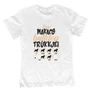Makacs trükkök (buldog) gyerek póló (Fehér)