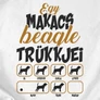 Makacs trükkök (beagle) női póló (B_Fehér)