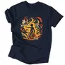 Kép 3/3 - Avatar - Tűz férfi póló (Sötétkék)