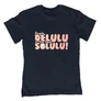 Delulu solulu gyerek póló (Sötétkék)