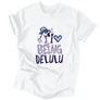 I love being delulu férfi póló (Fehér)