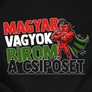 Magyar vagyok, bírom a csípőset férfi póló (B_Fekete)