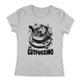 Catpuccino női póló (Szürke)