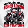 Szőke herceg szép traktoron férfi póló (B_Fehér)