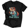 TEA-rex férfi póló (Fekete)