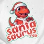 Kép 2/2 - SANTASAURUS-REX férfi póló (Fehér)