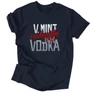 V mint vodka férfi póló (Sötétkék)