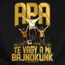 Bajnok apa férfi póló (B_Fekete)