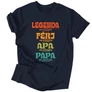 Legendás Papa férfi póló (Sötétkék)