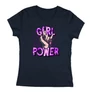 Girl power női póló (Sötétkék)