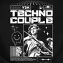 Kép 2/3 - Techno Couple páros póló szett (Előnezeti_kép)