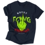 Merry FCKN Christmas férfi póló (navy)