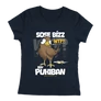 Sose bízz egy pukiban női póló (sötétkék)