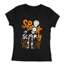 Scary skeleton női póló (Fekete)