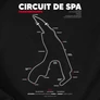 Circuit de Spa Francorchamps kapucnis pulóver (B_Fekete)