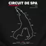 Kép 2/4 - Circuit de Spa Francorchamps kapucnis pulóver (B_Fekete)