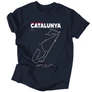 CATALUNYA férfi póló (Sötétkék)