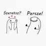 Szeretsz? Persze! páros fém bögrék (B_Fehér)