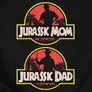 Kép 2/4 - Jurassic Mom és Dad páros póló szett (B_fekete)