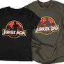 Kép 3/4 - Jurassic Mom és Dad páros póló szett (Fekete - Grafit)