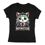 Kép 1/2 - Meowstein női póló (Fekete)