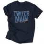 Kép 4/5 - Twitch Main férfi póló (Sötétkék)