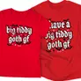 Kép 7/7 - big tiddy goth gf póló szett (Piros)