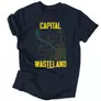 Kép 3/4 - Capital Wasteland férfi póló (Sötétkék)