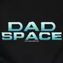 Kép 2/3 - Dad Space kapucnis pulóver (B_Fekete)