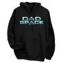 Kép 1/3 - Dad Space kapucnis pulcsi (Fekete)