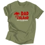 Kép 6/6 - Dad Island férfi póló (Military)