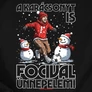 Karácsonyi foci pulóver (B_Fekete)