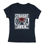 Straigh Outta Hawkins póló (Női_sötétkék)
