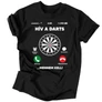 Hív a darts póló (Fekete)