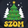 F#szom (karácsonyi) póló (B_sötétkék)