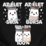 Az élet sója és borsa családi póló szett (1 gyerek) (Fekete)