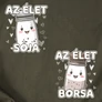 Az élet sója és borsa kapucnis pulóverek (B_grafit)