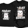 Az élet sója és borsa páros póló szett (Sötétkék)