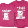 Kép 4/6 - Az élet sója és borsa páros póló szett (Rózsaszin)