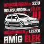 Kép 2/3 - Volkswagen szív (GOLF IV) női póló (Fekete)